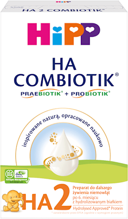 Preparat do dalszego żywienia niemowląt 2 HA Combiotik HiPP