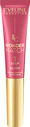 Róż płynny z gąbką Wonder Match nr 01 EVELINE COSMETICS