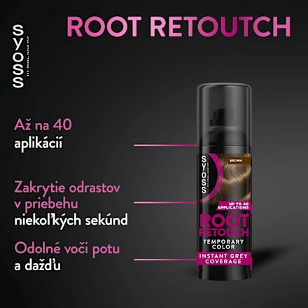 Sprej na odrasty Root Retouch - Brown syoss