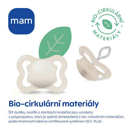 dudlík Supreme 0+m, béžový/šedý mam