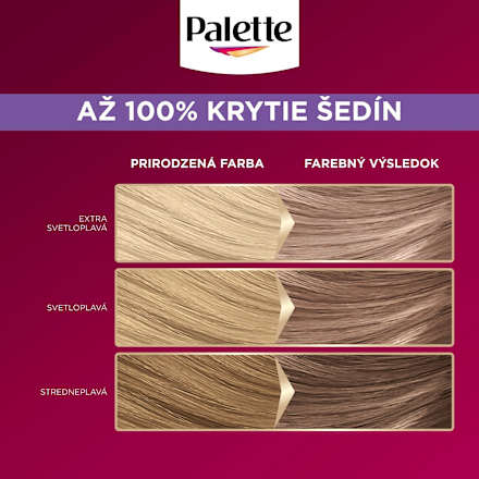 Farba na vlasy Oil-Care Color - 9-11 chladná svetlošedá ružová Palette DELUXE
