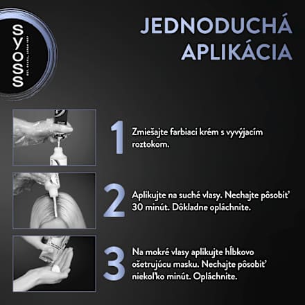 Farba na vlasy Metallic Collection Permanent Color - 12-53 perleťovo platinový syoss