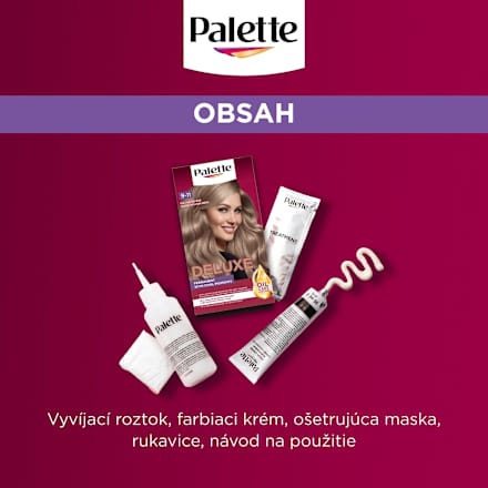 Farba na vlasy Oil-Care Color - 9-11 chladná svetlošedá ružová Palette DELUXE
