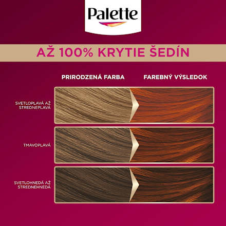 Farba na vlasy Oil-Care Color - 7-77 intenzívna žiarivo medená Palette DELUXE