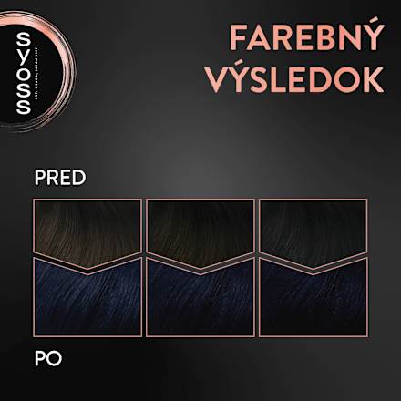 Farba na vlasy Permanent Color - 1-4 modročierna syoss
