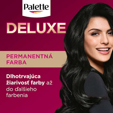 Farba na vlasy Oil-Care Color - 1-0 prirodzene sýtočierna Palette DELUXE