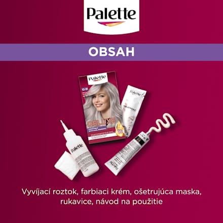 Farba na vlasy Oil-Care Color - 10-91 chladný popolavý blond  Palette DELUXE