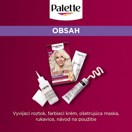 Farba na vlasy Oil-Care Color - 11-11 ultra titanový Palette DELUXE