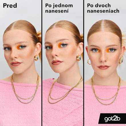 Maskara na obočie a baby vlásky Glued4Brows & Edges 2 v 1, tmavá blond - hnedá got2b