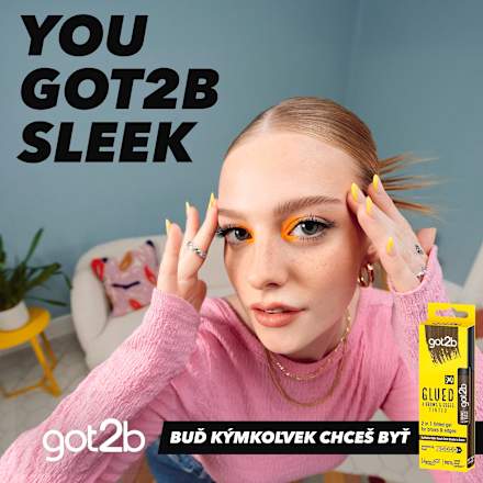 Maskara na obočie a baby vlásky Glued4Brows & Edges 2 v 1, tmavá blond - hnedá got2b