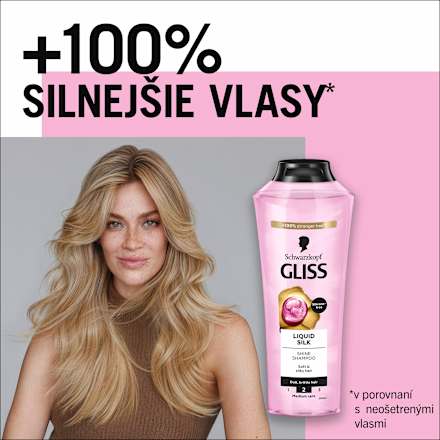 Šampón na mdlé a krehké vlasy Liquid Silk Schwarzkopf GLISS