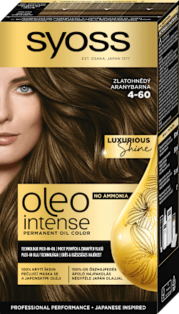 Farba na vlasy - 4-60 zlatohnedá Syoss Oleo Intense