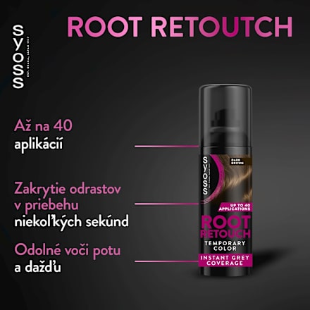 Sprej na odrasty Root Retouch - Dark Brown syoss