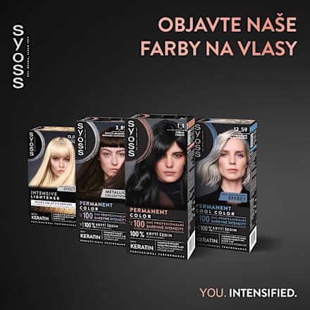 Farba na vlasy Permanent Color - 1-1 čierna syoss