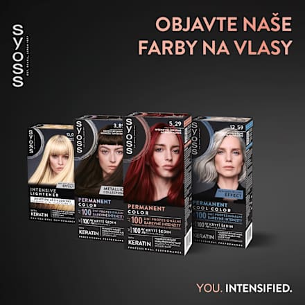 Farba na vlasy Permanent Cool Color - 5-29 intenzívna červená syoss