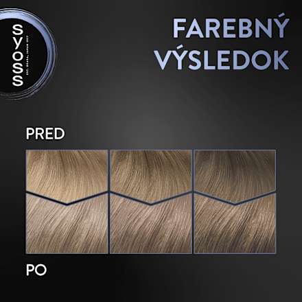 Farba na vlasy Permanent Cool Color - 7-5 prirodzený popolavo plavý syoss