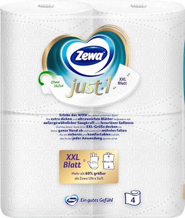 Toilettenpapier Just1 4-lagig (4x99 Blatt) Zewa
