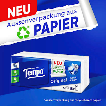 Taschentücher (15x10 St) Tempo