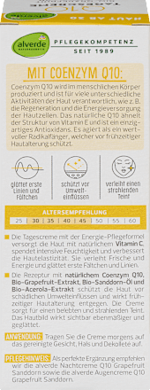 Denný pleťový krém Q10 s bio grapefruitom a bio rakytníkom rešetliakovým alverde NATURKOSMETIK