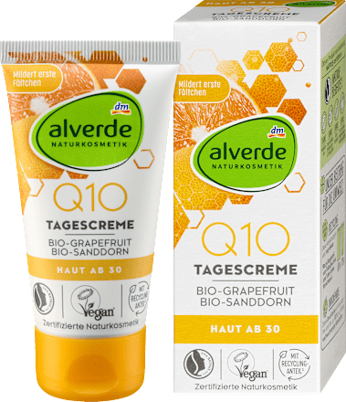 Denný pleťový krém Q10 s bio grapefruitom a bio rakytníkom rešetliakovým alverde NATURKOSMETIK
