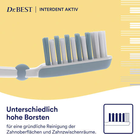 Interdent Aktiv Zahnbürste Mittel 2+1 Gratis sortiert Dr. Best