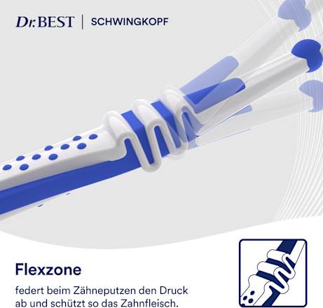 Zahnbürste mit Schwingkopf mittel sortiert Dr. Best