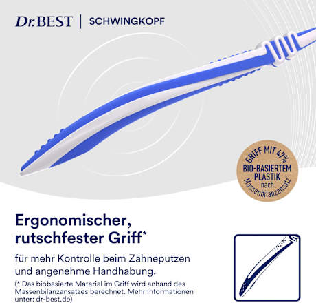 Zahnbürste mit Schwingkopf mittel sortiert Dr. Best