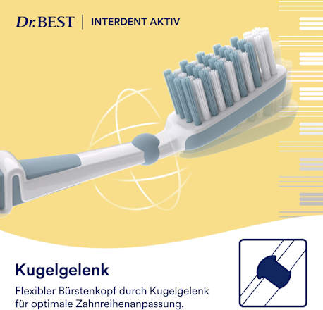 Zahnbürste Interdent Aktiv Mittel sortiert Dr. Best