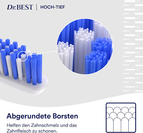 Zahnbürste Hoch-Tief hart Dr. Best