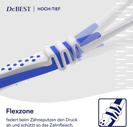 Zahnbürste Hoch-Tief hart Dr. Best