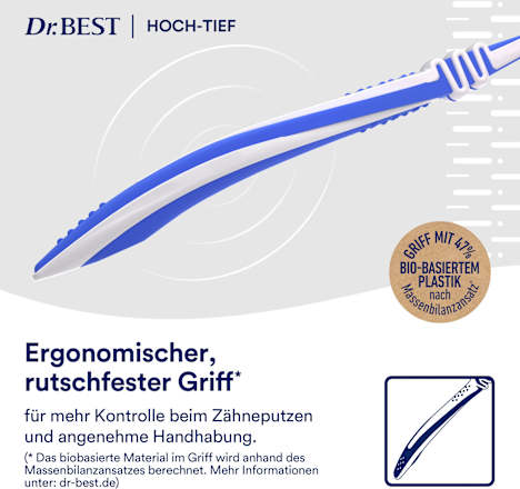 Zahnbürste Hoch-Tief hart Dr. Best