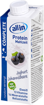 Trinkmahlzeit Protein Complete Joghurt Johannisbeere all in