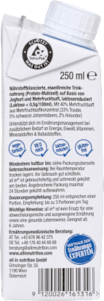 Trinkmahlzeit Protein Complete Joghurt Johannisbeere all in