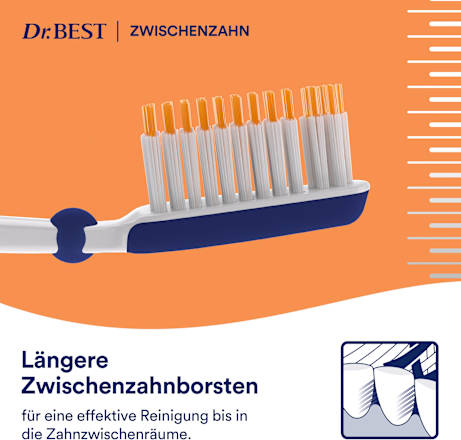 Zahnbürste Premium Zwischenzahn mittel sortiert Dr. Best