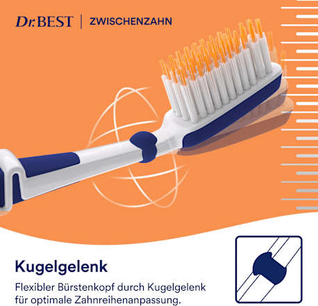 Zahnbürste Premium Zwischenzahn mittel sortiert Dr. Best