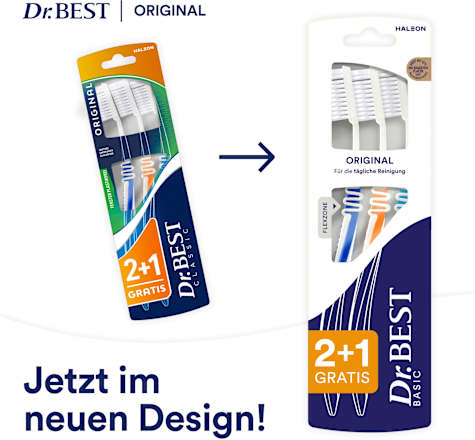 Zahnbürste Classic Original mittel sortiert Dr. Best
