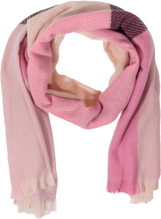 Šal s karo uzorkom - magenta PURSET