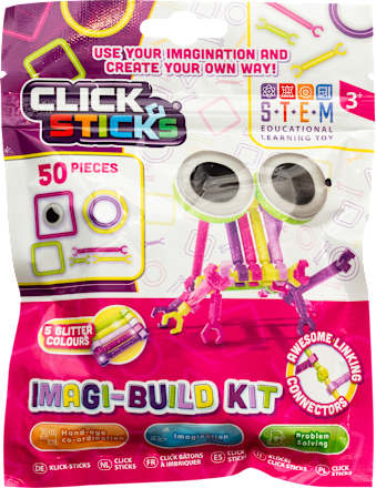 Click & Sticks Imagi-Build Kit - Glitter Colours  ODEON