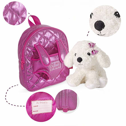 Dječji ruksak s igračkom – psić Perletti