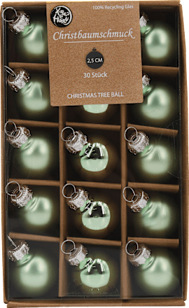 Glaskugeln Salbeigrün KUWOPA