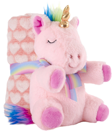 Dekica i plišana igračka – jednorog Perletti