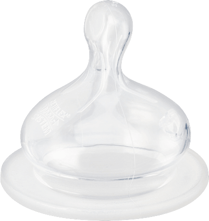 Tetină anatomică din silicon pentru biberon 0+ luni babylove