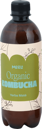 Nealkoholický perlivý nápoj Organic Kombucha Yerba Maté MozLi