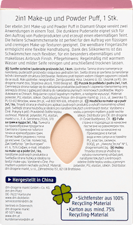 Make-up Schwamm Puder und Make-up Puff 2in1 Make-up Experts ebelin