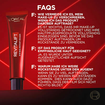 Augencreme Revitalift Laser Eye Bag Instant Eraser L'ORÉAL PARiS