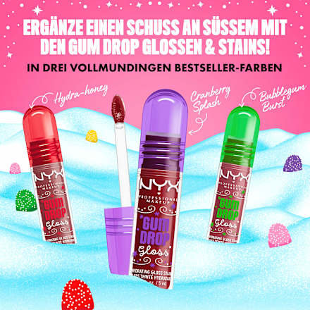 Lipgloss Gumdrop Gloss & Stain 02 Bubblegum Burst NYX PROFESSIONAL MAKEUP