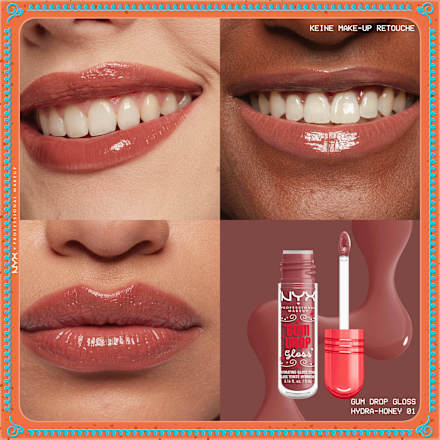 Lipgloss Gumdrop Gloss & Stain 01 Hydra Honey NYX PROFESSIONAL MAKEUP