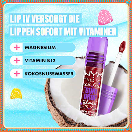 Lipgloss Gumdrop Gloss & Stain 03 Cranberry Splash NYX PROFESSIONAL MAKEUP