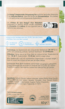 Badesalz Entspannung Pur Kneipp