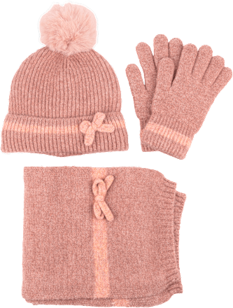 Poklon-paket kapa, šal i rukavice za djevojčice toplo & meko